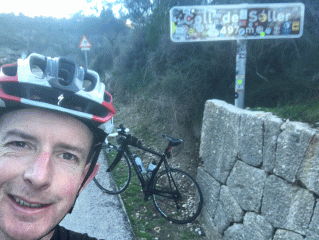 Me at the summit of Coll de Soller