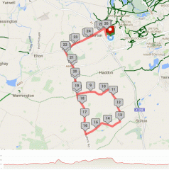 2015 Tour of Cambridgeshire: time trial map