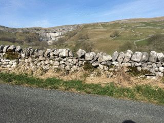 Yorkshire Dales: cycling past Malham Cove