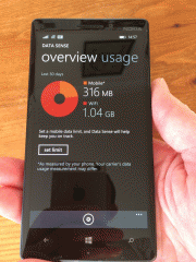 Nokia Lumia 930 smartphone: data usage