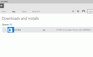 Windows 10 Preview: app store error