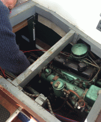 Martin's cruiser: one of the engines