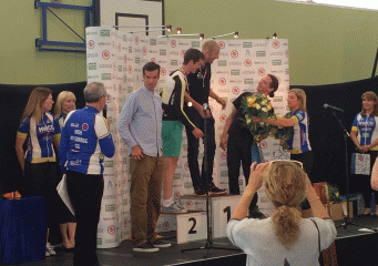 National 25 TT: David Millar presenting medals