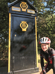 Round Norfolk ride phone box