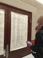 CC Breckland 50-mile TT: Don Saunders at the results board