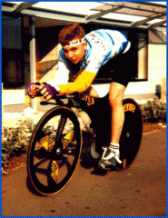 Dave Bailey on the Lotus bike