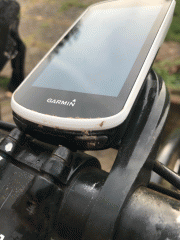 Garmin Edge 1030 on an out-front mount