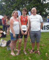 Victory triathlon: Lewis Hardcastle
