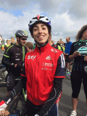 Womens Tour: Sophie Wright, just spectating for now!