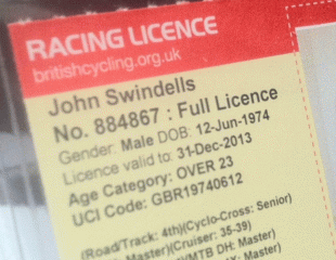 British Cycling licence