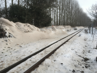 Snow on the Bure Valley Railway