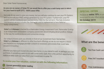 Not sold on solar equity release!