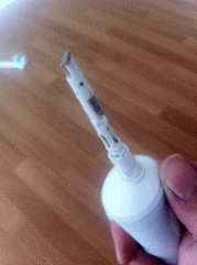 You shouldn't be able to see these bits of an electric toothbrush