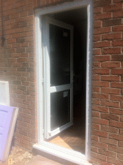 uPVC door newly installed