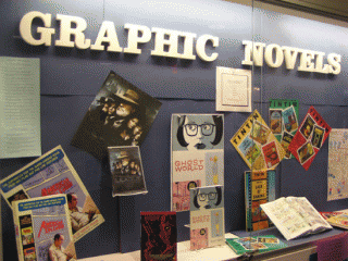 Graphic Novels Display by Keene State College Mason Library